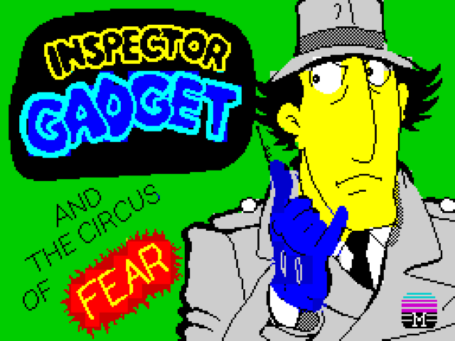 Inspector Gadget title screen for ZX Spectrum